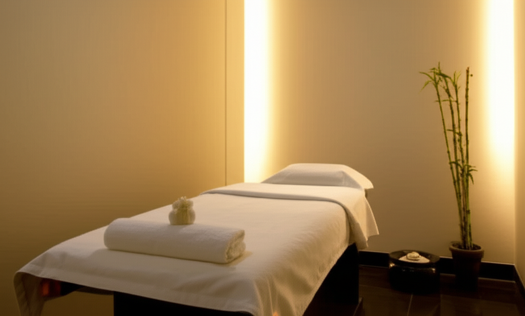 Luxury spa treatment room